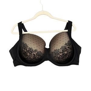 Soma Bra Womens 44DDD Black Lace Padded Stunning Support Full‎ Coverage Stretch